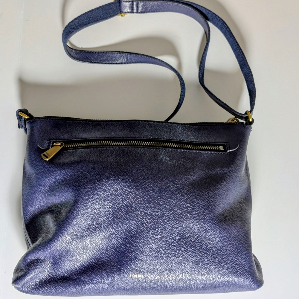 Fossil Kinley Blue Crossbody Bag - Picture 2 of 7
